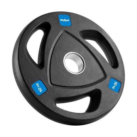 Obciążenie żeliwne olimpijskie gumowane zestaw 2x10kg, otwór 51mm , REBEL ACTIVE