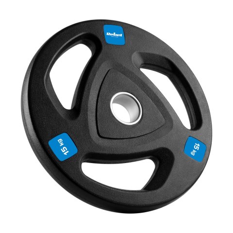 Obciążenie żeliwne olimpijskie gumowane zestaw 2x15kg, otwór 51mm , REBEL ACTIVE