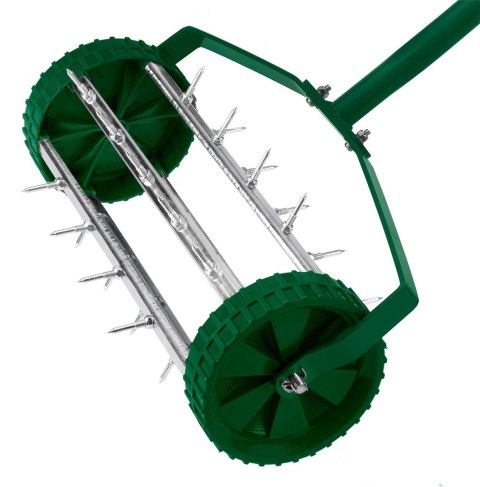 Aerator ręczny, wertykulator walcowy do trawy 27 kolcy, średnica 15 cm