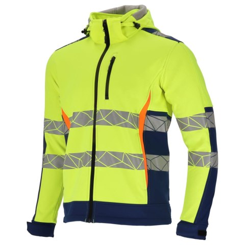 Kurtka softshell ostrzegawcza żółto-nieb., "s", ce, lahti
