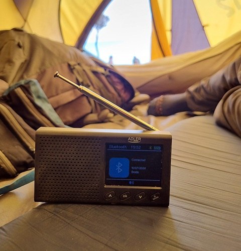 AD 1198 Radio przenośne - lcd - fm - bluetooth - zegar