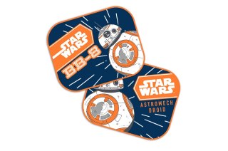 Zasłonki boczne 2 szt 44*35cm star wars bb8