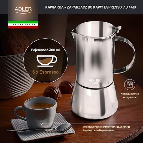AD 4419 Kawiarka zaparzacz do kawy espresso - 350ml