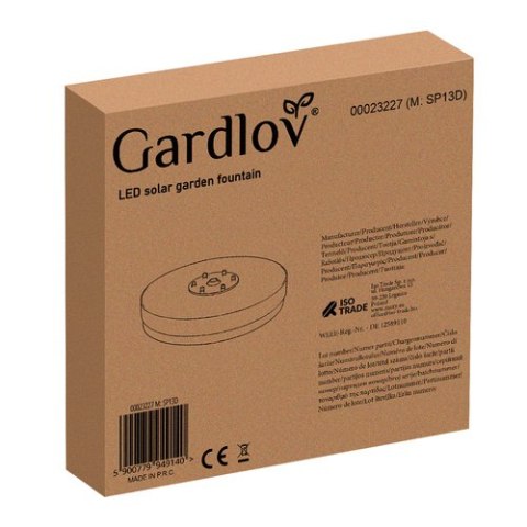 Fontanna solarna ogrodowa LED Gardlov 23227