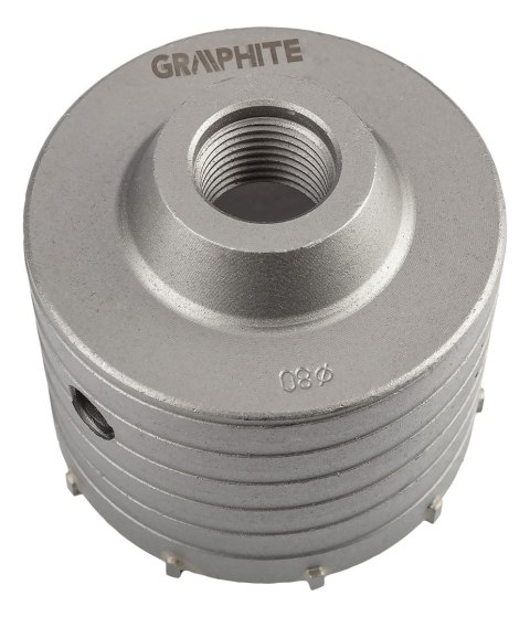 Otwornica widiowa 80 mm z adapterem SDS+ oraz wiertłem pilotującym