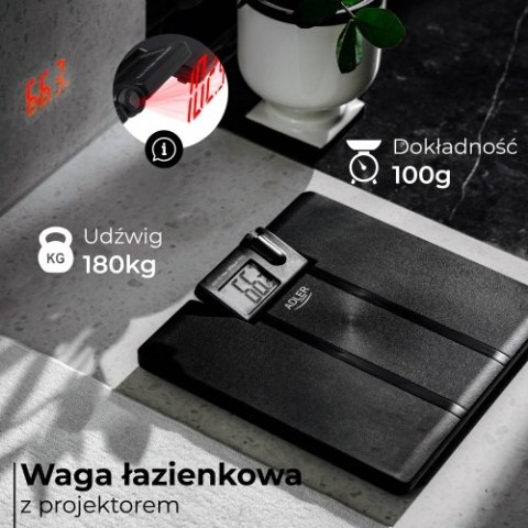 AD 8182 Waga łazienkowa z projektorem