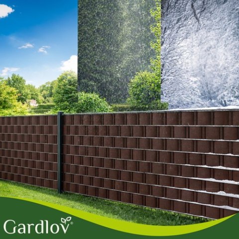 Taśma ogrodzeniowa 19cmx35m 450g/m2 brązowa 23702