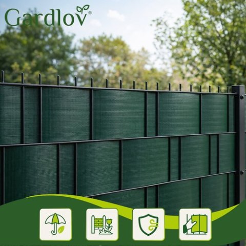 Taśma ogrodzeniowa 19cmx35m 450g/m2 zielona 23699