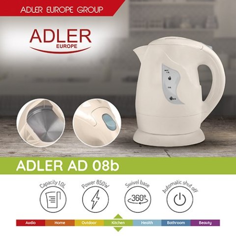 AD 08 beige Czajnik plastikowy 1,0 l