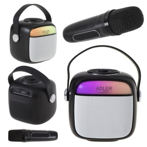 AD 1199 black Głośnik do karaoke z mikrofonem - sd/usb/aux/bluetooth