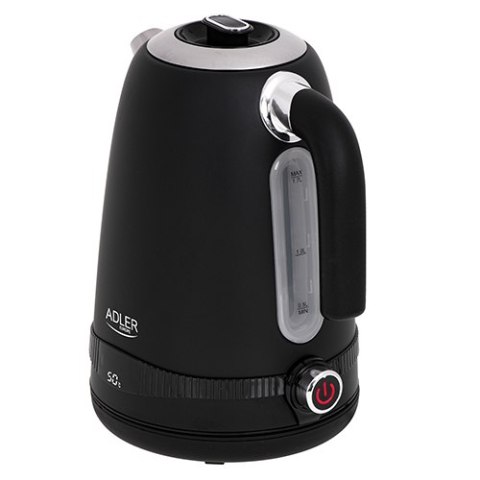 AD 1295 black Czajnik metalowy 1,7l z lcd & regulacją temperatury