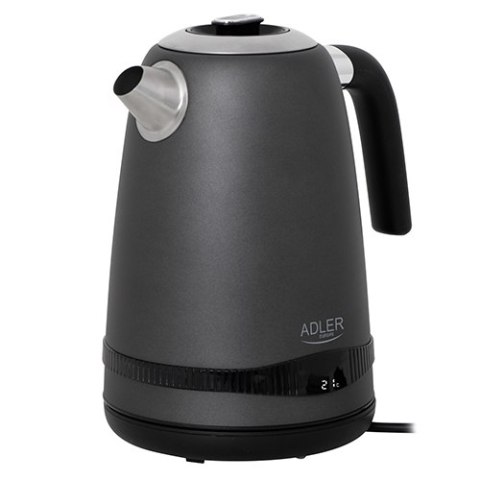 AD 1295 grey Czajnik metalowy 1,7l z lcd & regulacją temperatury