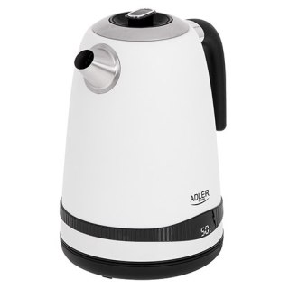 AD 1295 white Czajnik metalowy 1,7l z lcd & regulacją temperatury