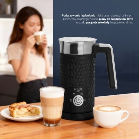 AD 4494 black Spieniacz do mleka - spienianie i podgrzewanie (latte i cappucino)