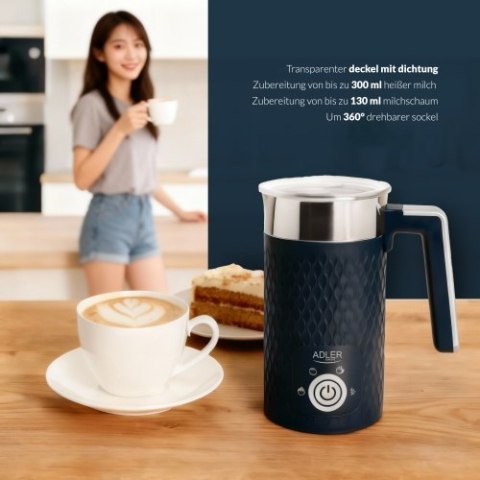 AD 4494 dark blue Spieniacz do mleka - spienianie i podgrzewanie (latte i cappucino)