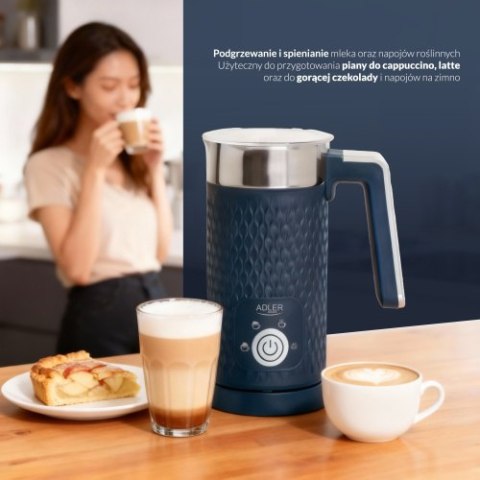 AD 4494 dark blue Spieniacz do mleka - spienianie i podgrzewanie (latte i cappucino)