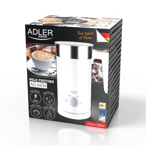 AD 4494 white Spieniacz do mleka - spienianie i podgrzewanie (latte i cappucino)