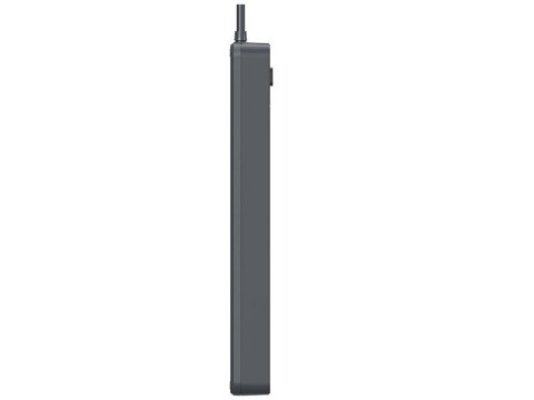 Listwa zasilająca antyprzepięciowa TRACER Power Line+ 1,8 m Graphite (6 gniazd)