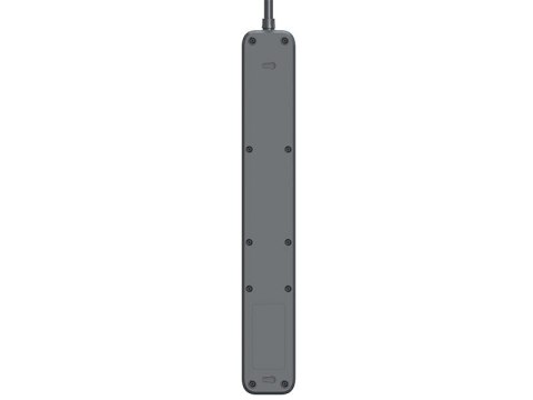 Listwa zasilająca antyprzepięciowa TRACER Power Line+ 1,8 m Graphite (6 gniazd)