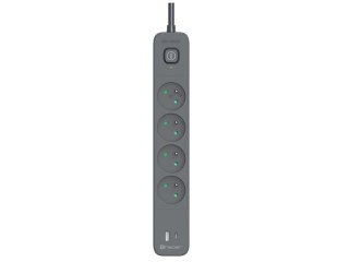 Listwa zasilająca antyprzepięciowa TRACER Power Line+ mobile ready 1.5 m (4 gniazda + 1x USB A+ 1x Type C, PD20W)