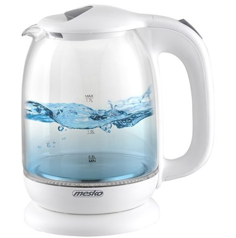 MS 1302 white Czajnik szklany 1,7 l