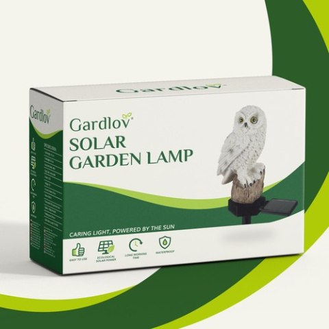 Lampa ogrodowa solarna - sowa Gardlov 23847