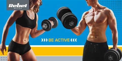 Obciążenie bitumiczne zestaw 4x2.5kg, otwór 31mm, talerz z uchwytami, REBEL ACTIVE