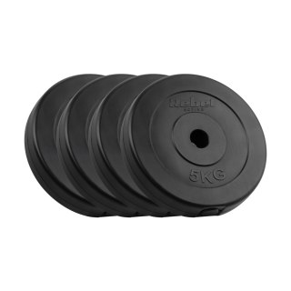 Obciążenie bitumiczne zestaw 4x5kg, otwór 31mm, talerz klasyczny, REBEL ACTIVE