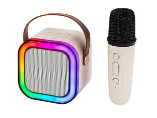 30-359# Głośnik bluetooth karaoke rgb 1 mikrofon`