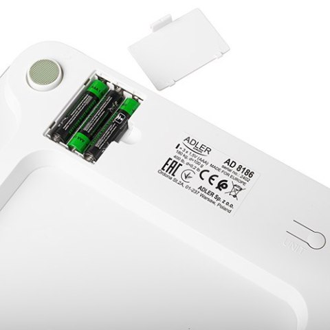 AD 8186 white Waga łazienkowa analityczna smart - aplikacja tuya