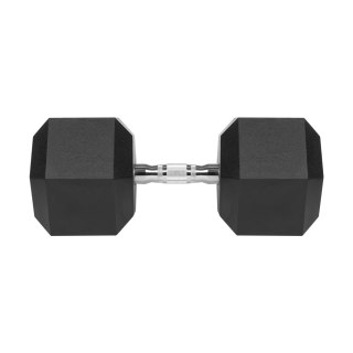 Hantel żeliwny gumowany HEX 30 kg REBEL ACTIVE