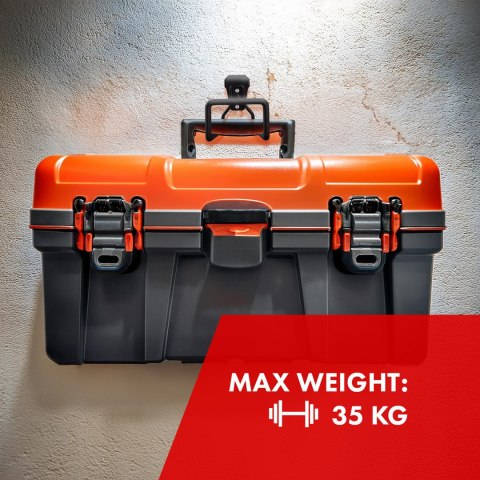 Uchwyt / wieszak ścienny Maclean, na opony, narzędzia ogrodnicze, drabinę, węże. rowery, stalowy, max. obciążenie 35kg, MC-441