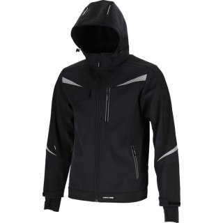 Kurtka softshell z kapt. czarna, "xl", ce, lahti