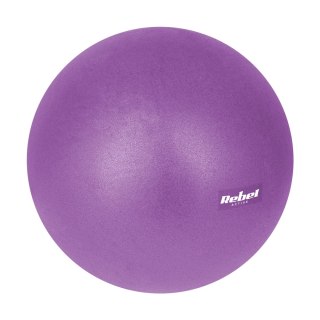 Mini piłka gimnastyczna do pilates rehabilitacyjna 25cm, kolor fioletowy, REBEL ACTIVE