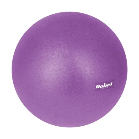 Mini piłka gimnastyczna do pilates rehabilitacyjna 25cm, kolor fioletowy, REBEL ACTIVE