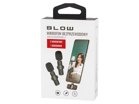 33-070# Mikrofon krawatowy do smartfona usb-c blow 2szt
