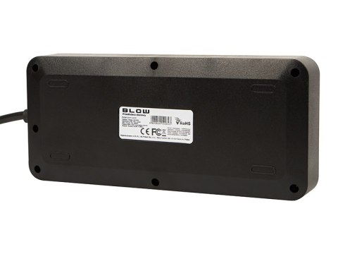 98-211# Przedłużacz sieciowy ps-630 6-gniazd 3xusb 1xusb-c 3m czarny 3x1mm`