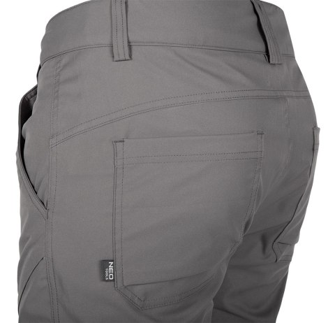 Spodnie robocze OUTDOOR, 2 way stretch, szare, rozmiar S