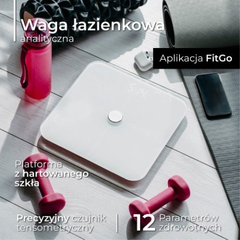 AD 8187 White Waga łazienkowa analityczna smart - aplikacja fitgo