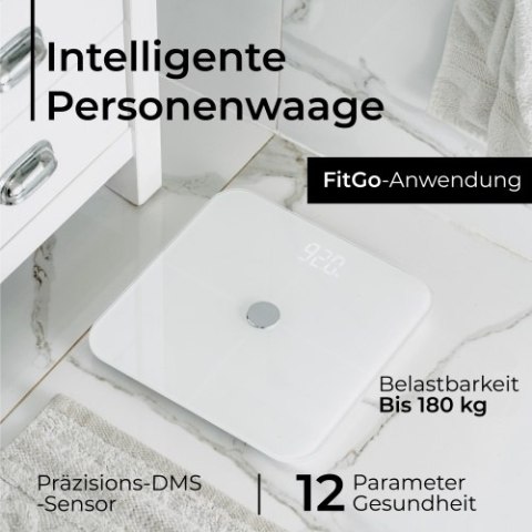 AD 8187 White Waga łazienkowa analityczna smart - aplikacja fitgo