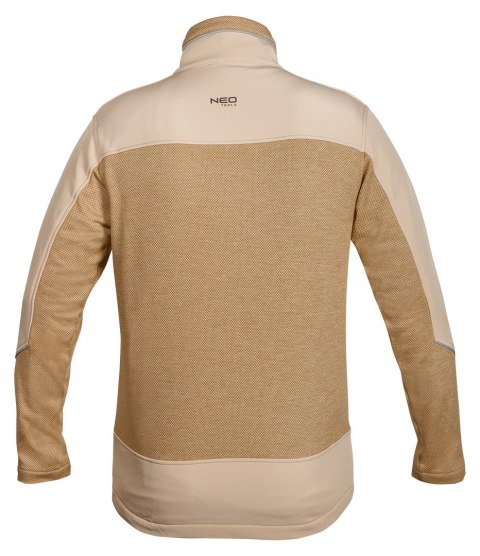 Bluza softshell OUTDOOR, beżowa, rozmiar XXL