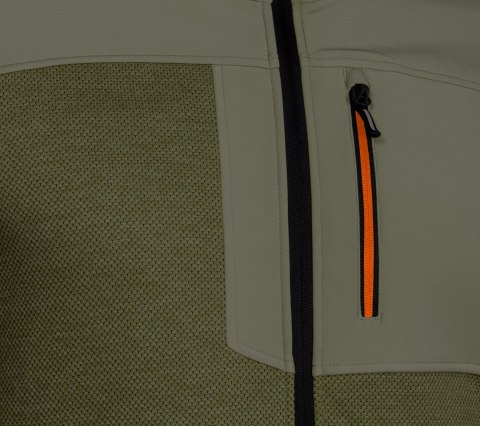 Bluza softshell OUTDOOR, zielona, rozmiar XXXL