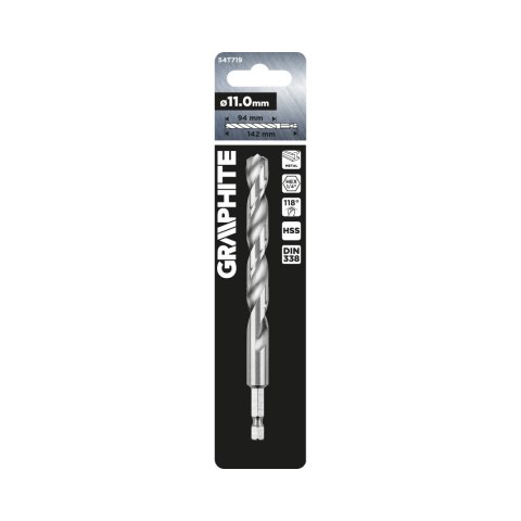 Wiertło do metalu Hex 11.0 mm