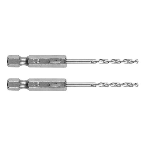 Wiertło do metalu Hex 2.5 mm, 2 szt.