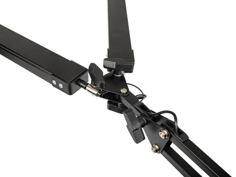 44-166# Lampka biurkowa led lb-21 czarna" podwójna