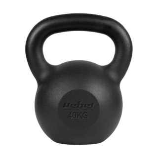 Kettlebell żeliwny 40kg, REBEL ACTIVE