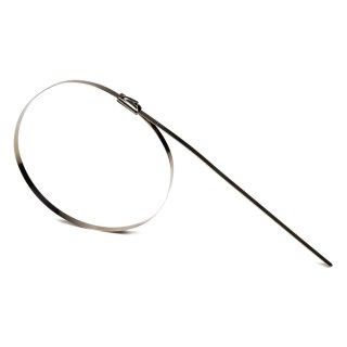 Opaski zaciskowe metalowe ze stali nierdzewnej 4.6x200mm 100 szt. amio-04321