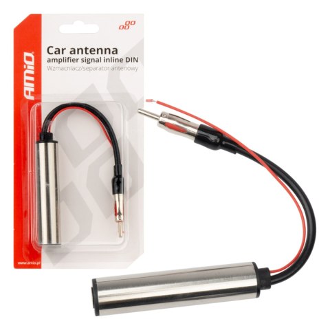 Wzmacniacz sygnału separator antenowy prosty din amio-04132