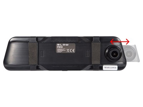 78-585# Rejestrator video blackbox dvr f610 blow lusterko ekran 10" + kamera cofania"