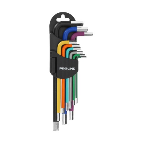 Klucze imbusowe długie kpl.9 szt. 1.5-10mm, s2, proline